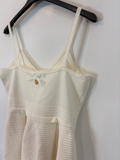 SILVIAN HEACH. Vestido blanco texturas. T M