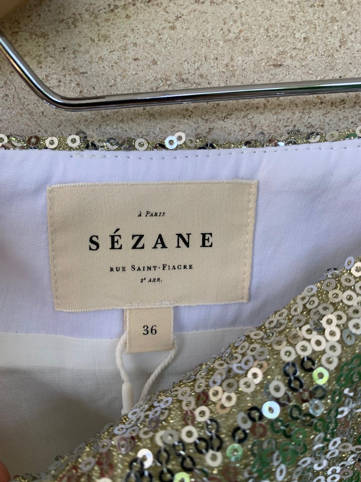 SÉZANE. Falda corta lentejuelas