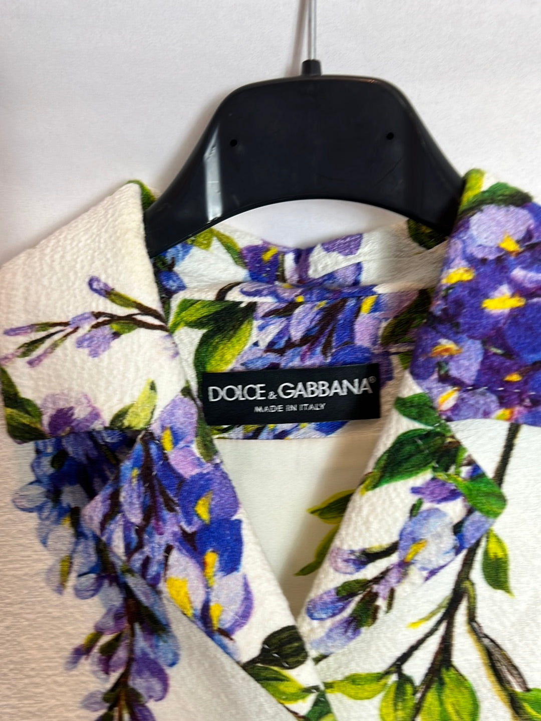 DOLCE & GABBANA. Chaqueta larga estampada media manga. T 38