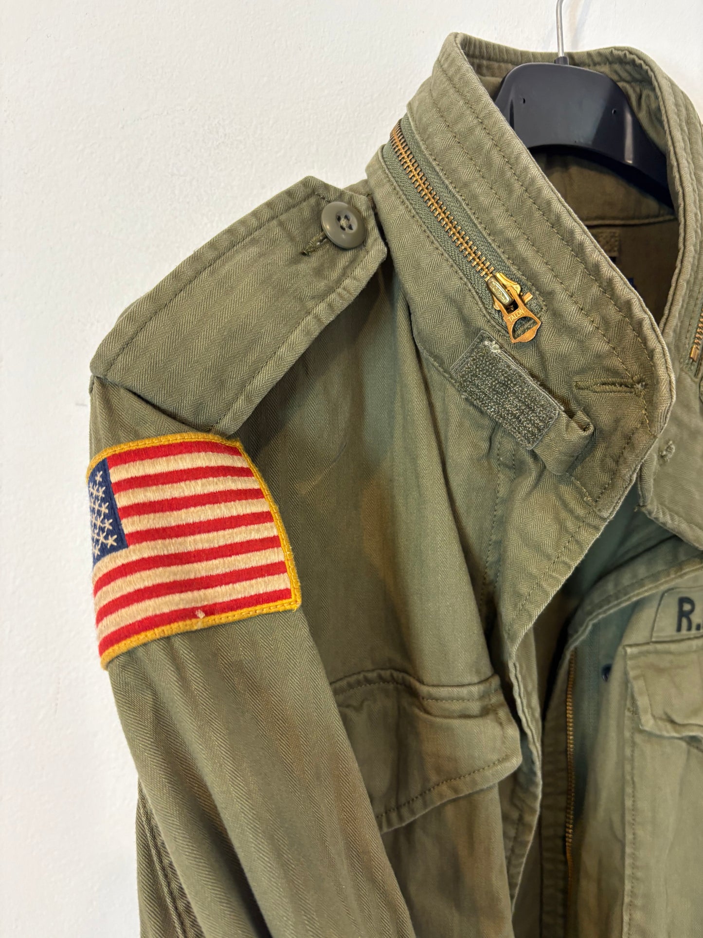 POLO RALPH LAUREN. Embroidered military jacket. XS (S/M)