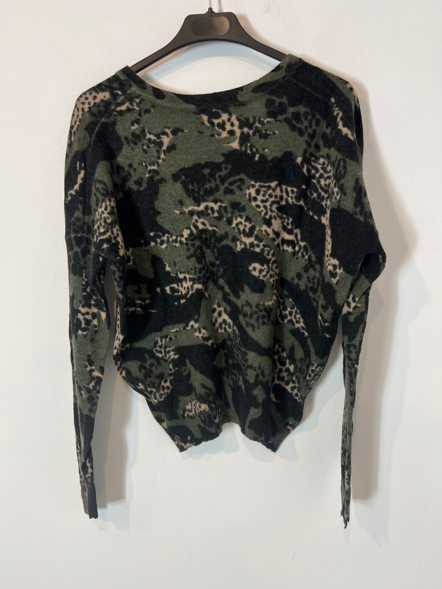 ZADIG&VOLTAIRE. Jersey estampado verdes lana. T S