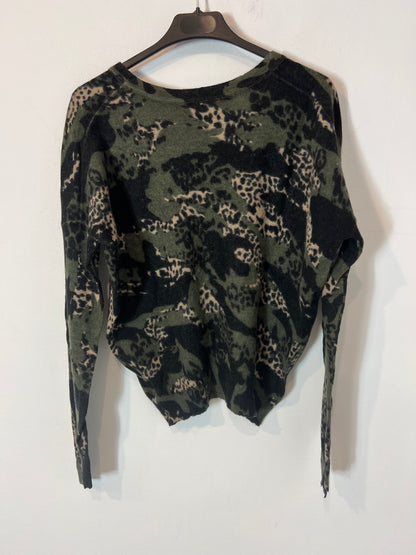 ZADIG&VOLTAIRE. Jersey estampado verdes lana. T S