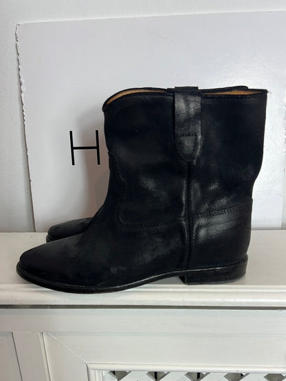 ISABEL MARANT. Botines piel plataforma interior. T 41