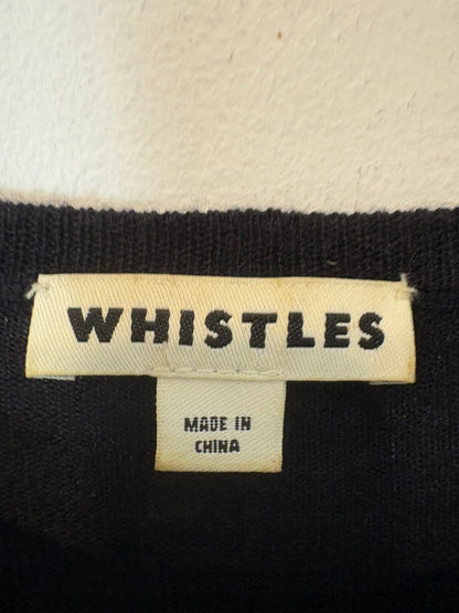 WHISTLES. Merino sweater with shoulder detail. Size 38