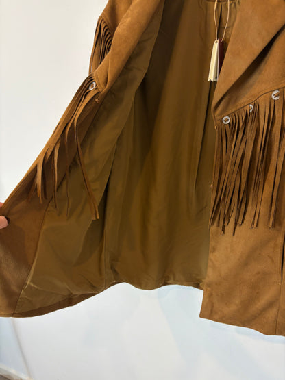 SLOWLOVE. Suede fringed jacket. TS