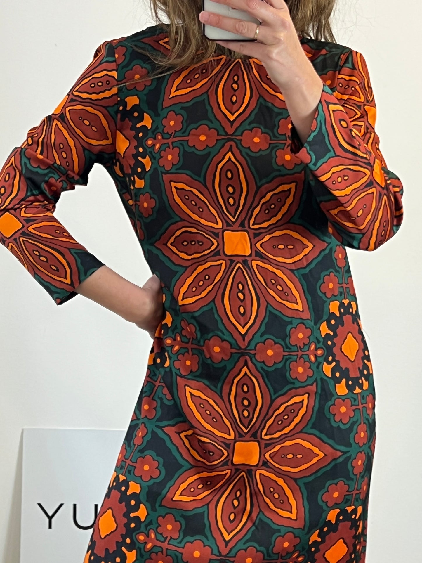 ZARA. Long printed dress. TL