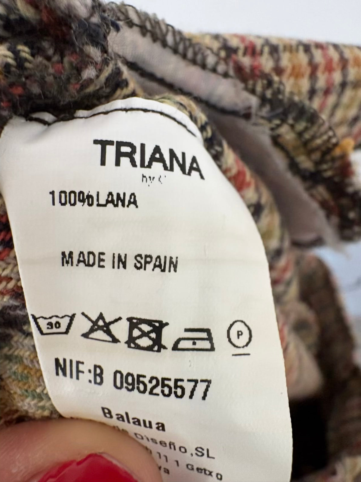 TRIANABYC. Pantalón lana pinzas