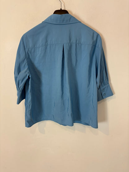 ZARA. Conjunto azul falda y blusa