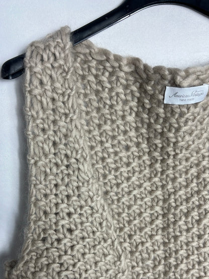 AMERICAN VINTAGE. Beige wool vest .TM