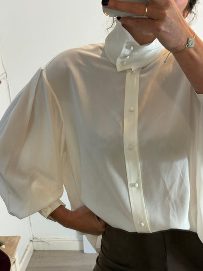 IRO. Silk blouse with neck detail. Size 34 (XS/S)