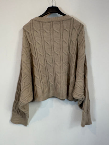 ZARA. Mustard textured back top. TS