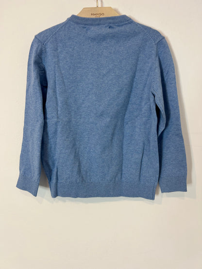 ZARA. Blue round-neck sweater. Size 6 years