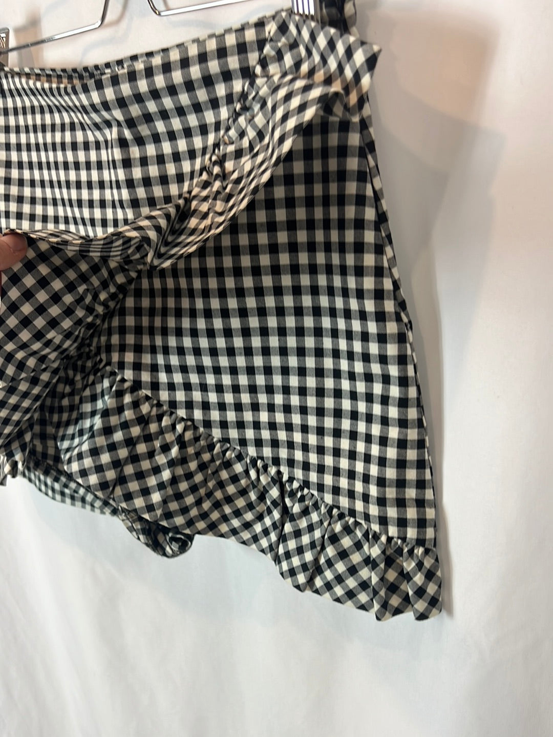 ZARA. falda pantalón cuadros vichy T.xs