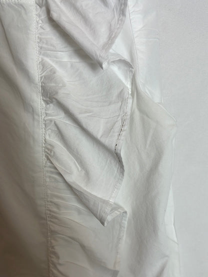 BA&amp;SH. White flounced shirt. Size 1(S)