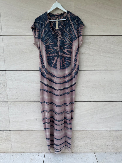 RAQUEL ALLEGRA. Vestido maxi algodón tie dye