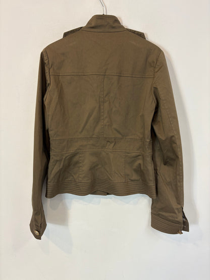 PINKO. Chaqueta verde bolsillos