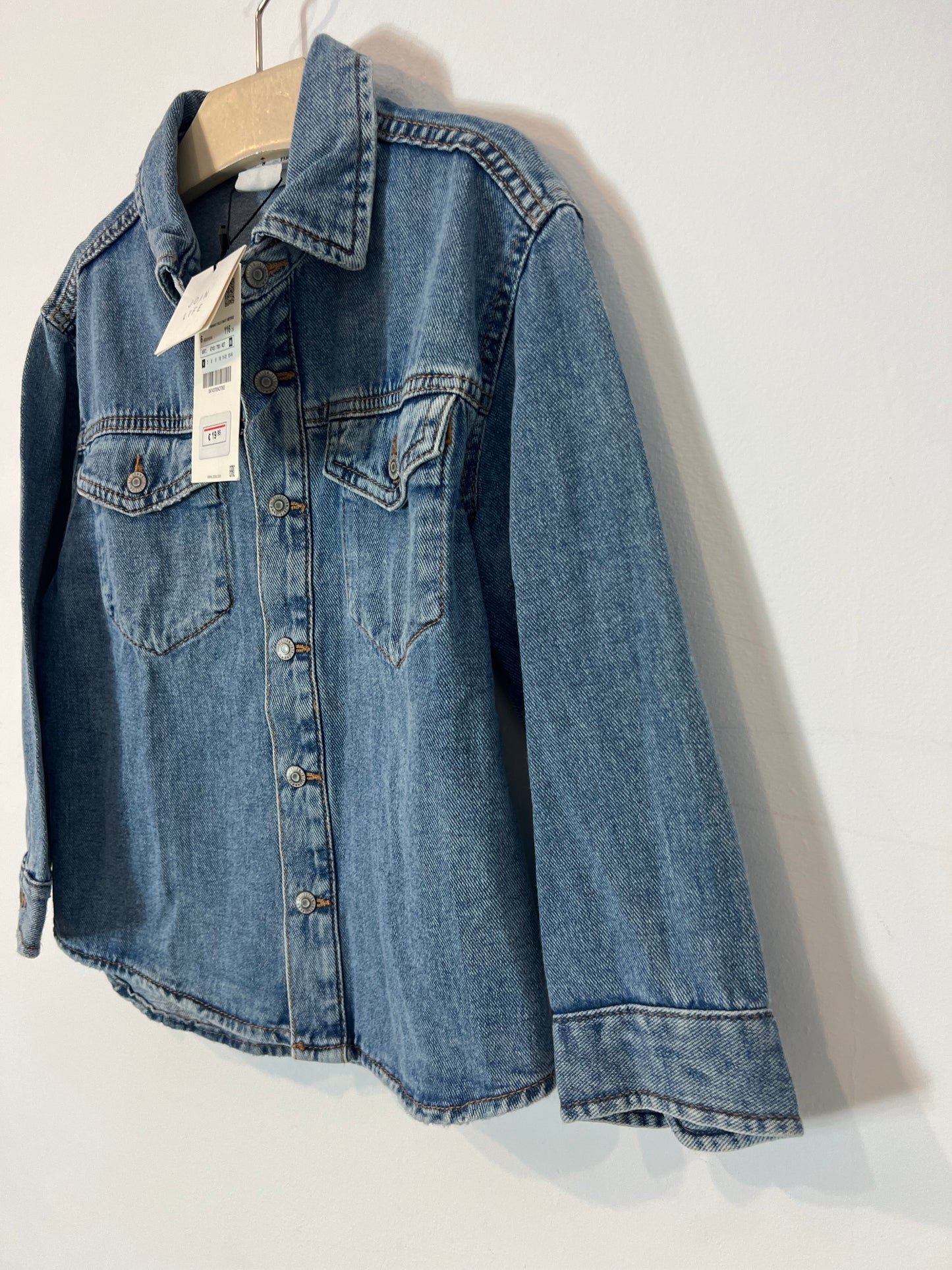 ZARA. Camisa denim manga larga. T 6 años