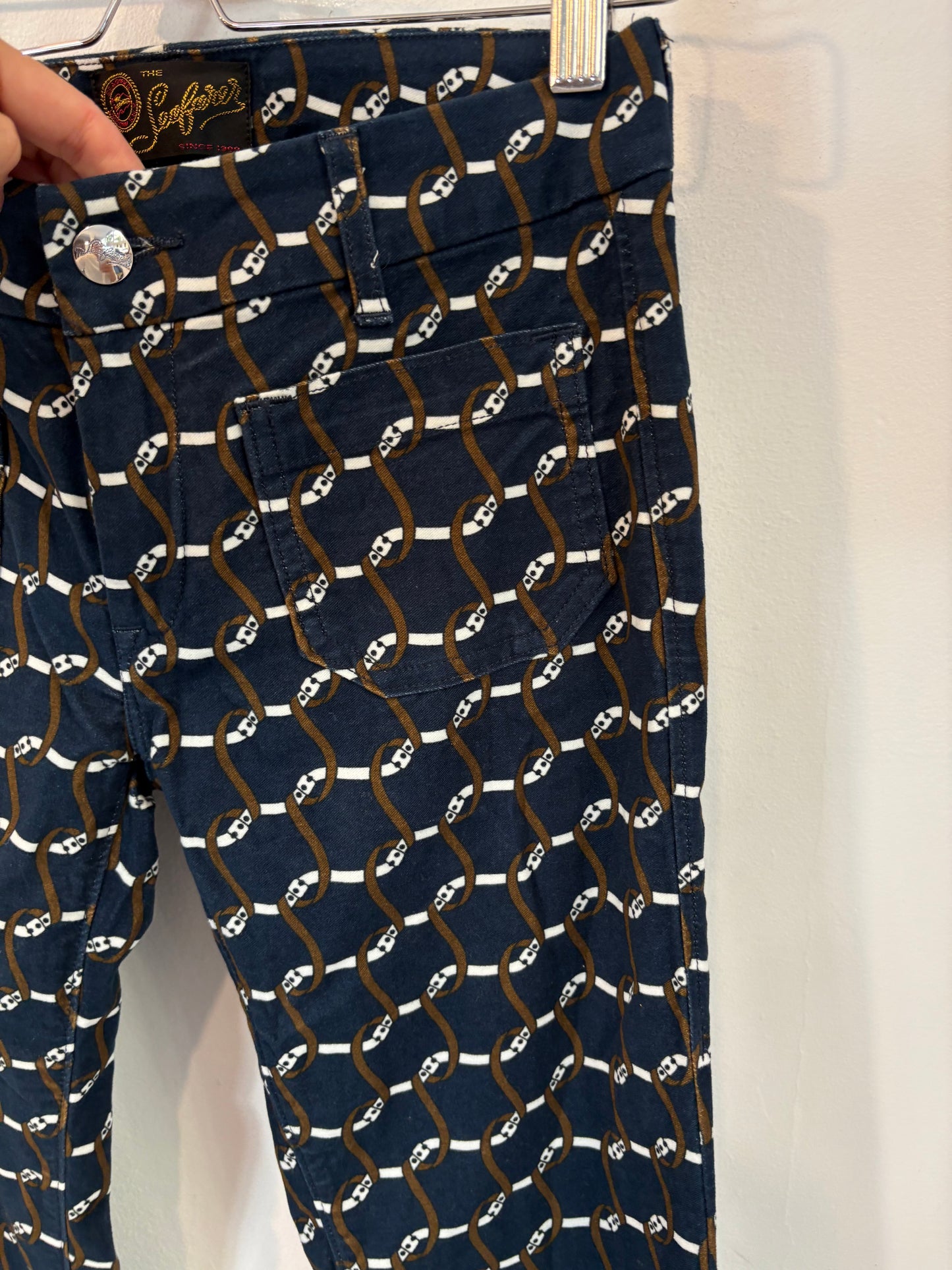 SEAFARER. Pantalón azul estampado bolsillos