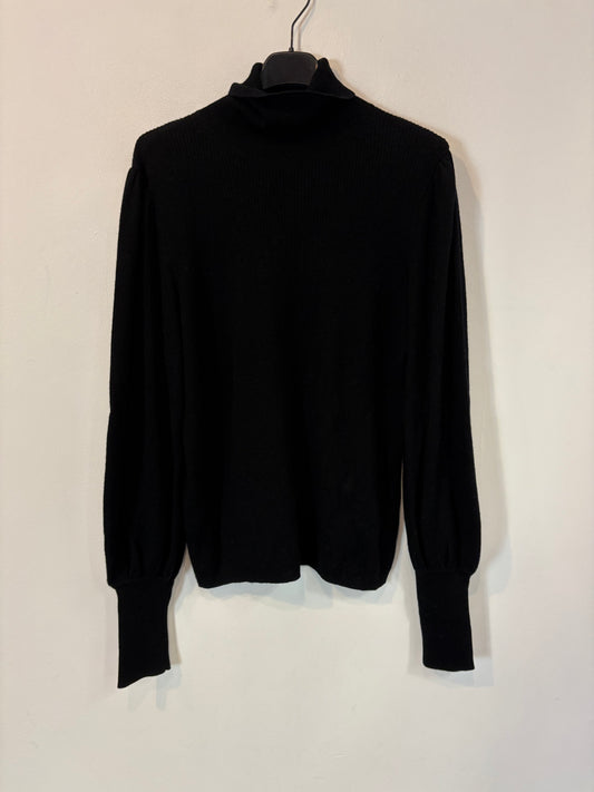 J.CREW. Black flowy merino sweater. TM
