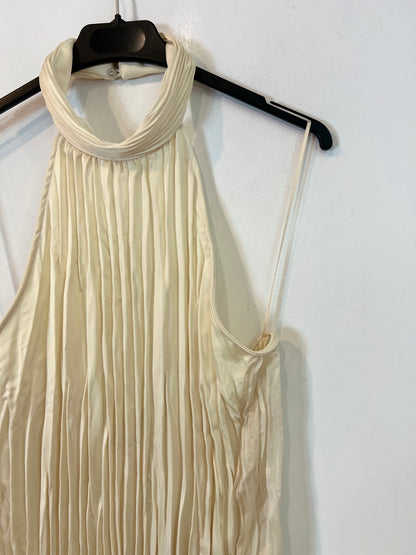 ZARA. Vestido plisado espalda T.xs/s