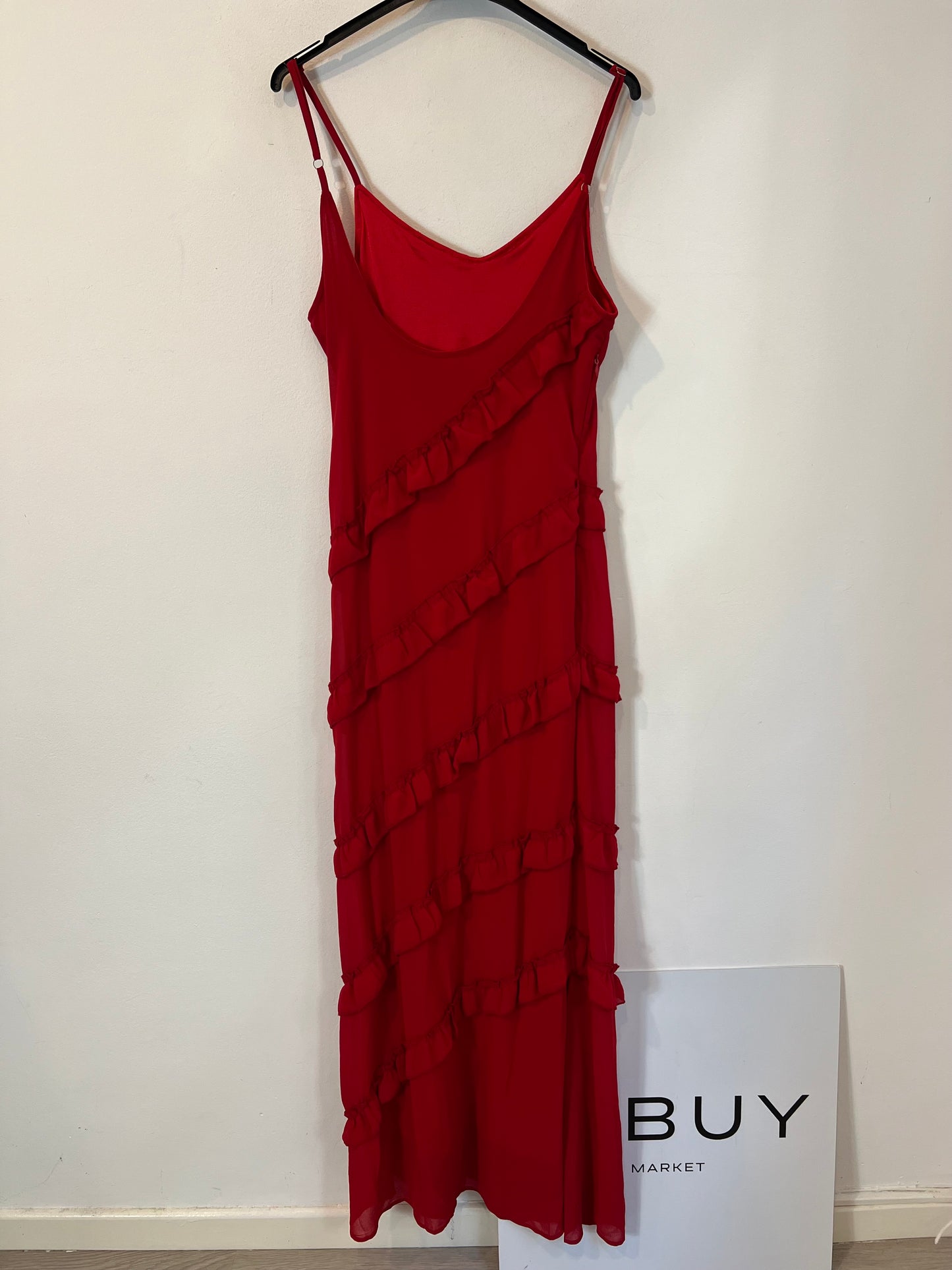 OTRAS. Vestido largo volantes