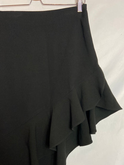 STRADIVARIUS. Falda asimétrica volantes T.34