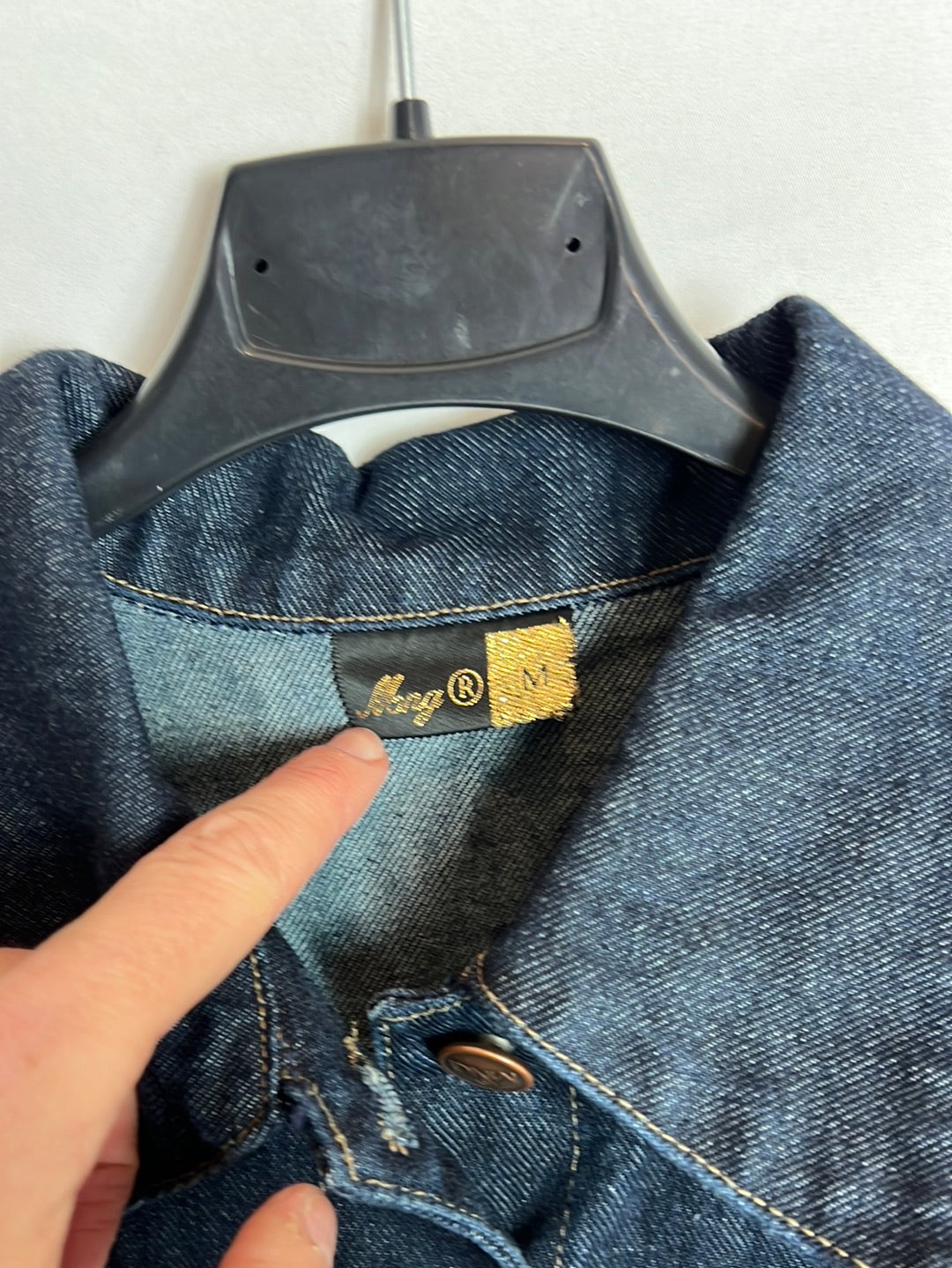 MANGO . Vestido denim abotonado. T M