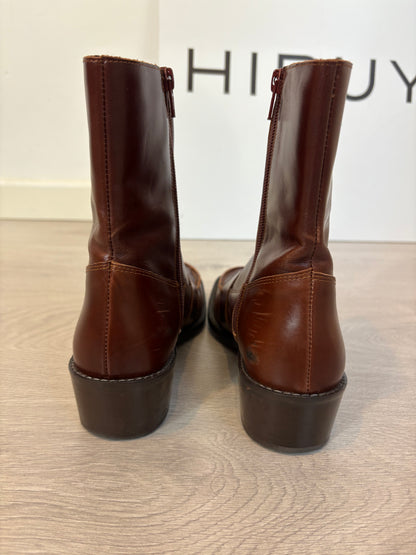 MICUIR. Botines piel efecto mocasín. T 38