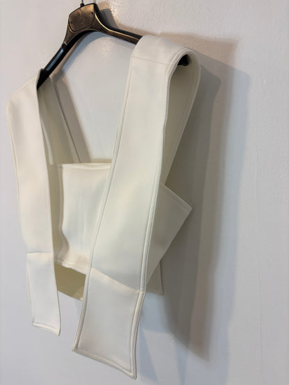 IQ COLLECTION: Top blanco estructura