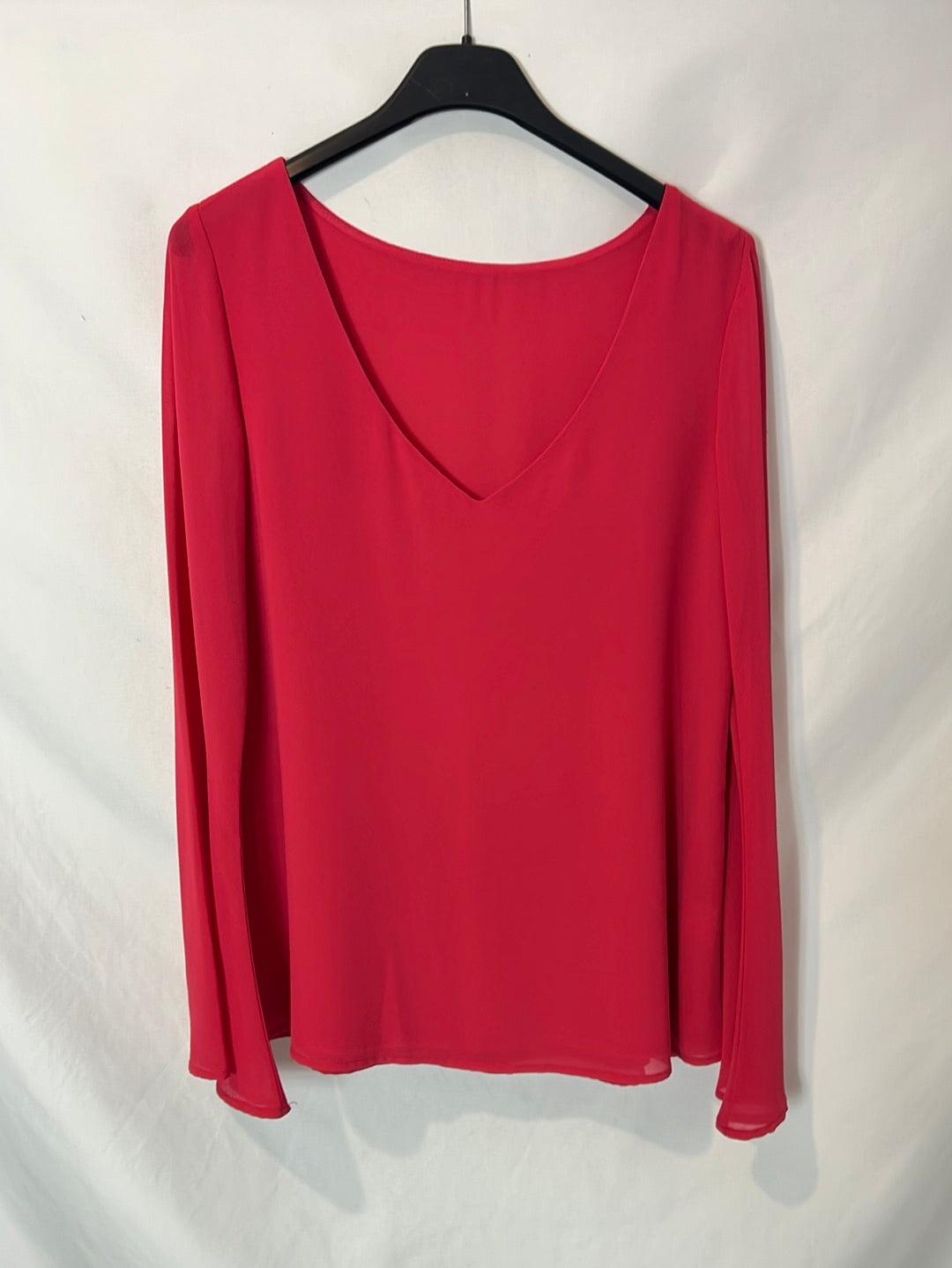 BIMANI. Blusa rosa escote espalda T S