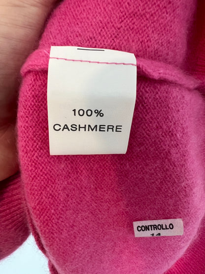 EL CORTE INGLÉS. Fuchsia cashmere sweater. Size 40 (S/M)