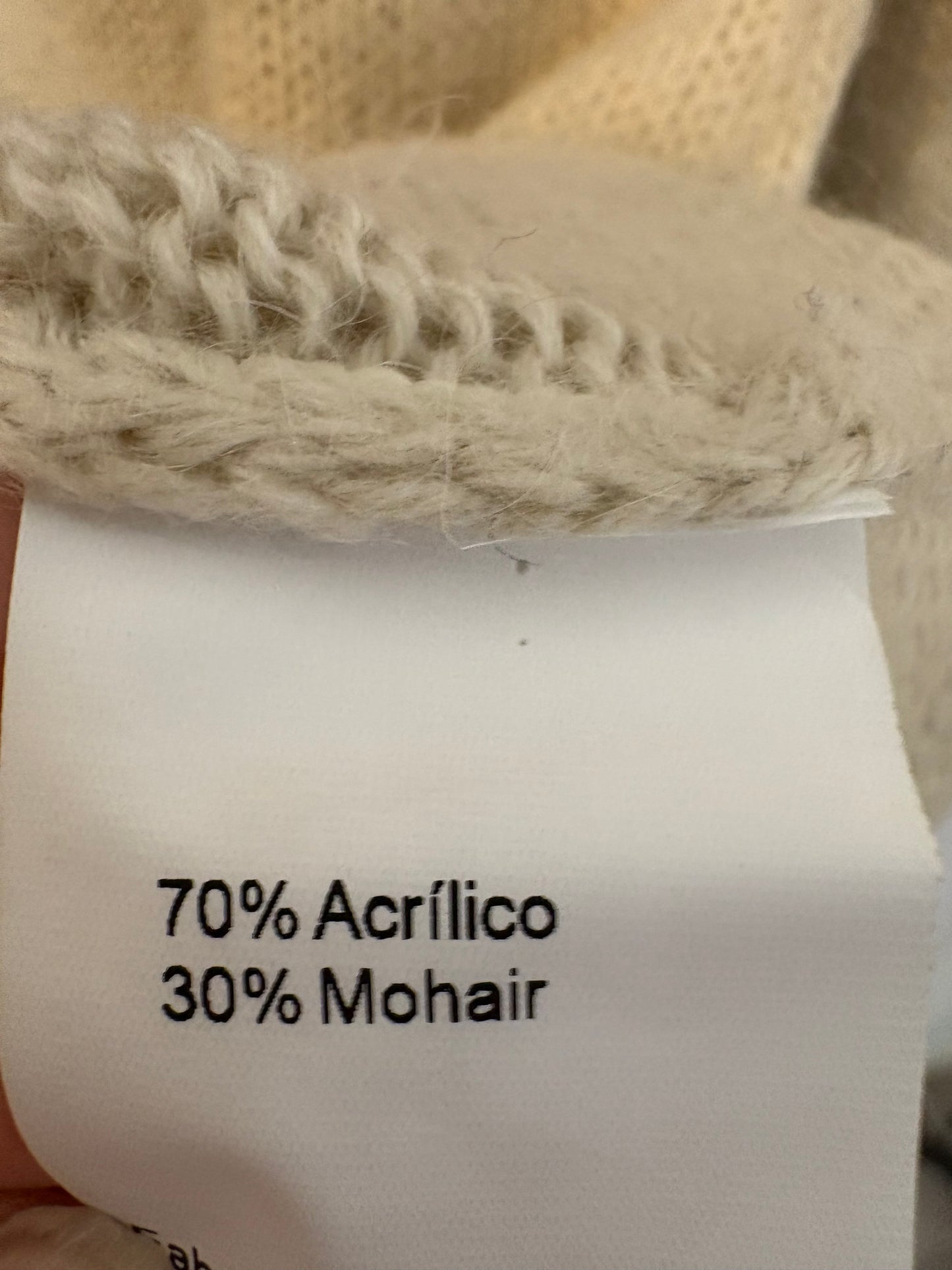 OTRAS. Jersey mohair raya burdeos