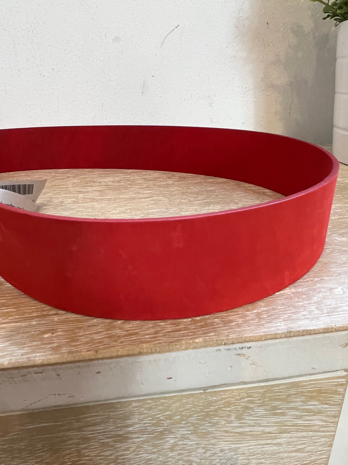 UTERQÜE. Cinturón rojo piel. T 75