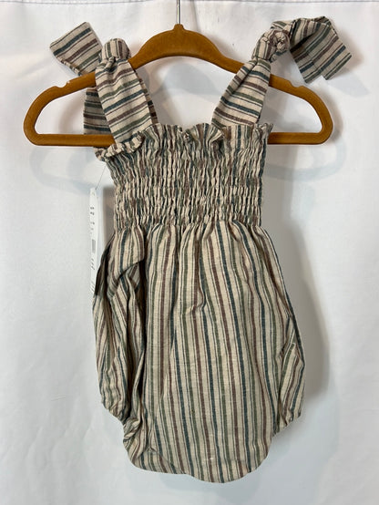 ANCAR. Ranita de rayas beige T.6 meses