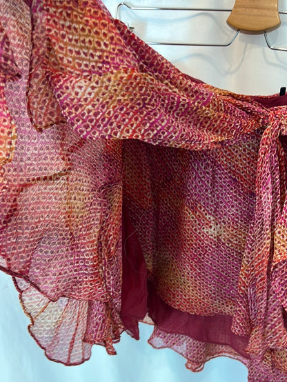 ISABEL MARANT. Printed silk wrap skirt, size 36