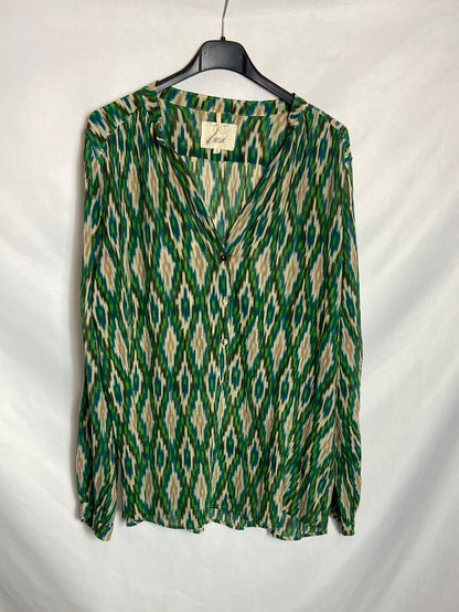 DIEGA. Total green print look Ts