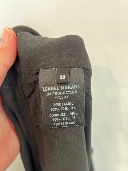 ISABEL MARANT. Long silk wrap skirt, size 38
