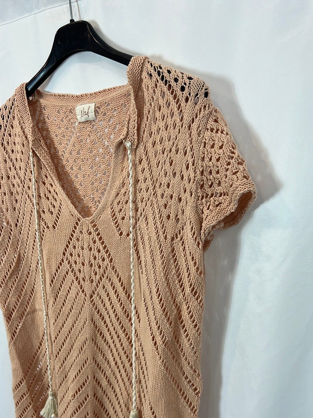 NÜD BY NEKANE. Top rosa croché Tm/l