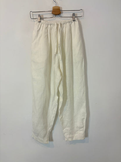 NOSS LABEL. Pantalón blanco lino