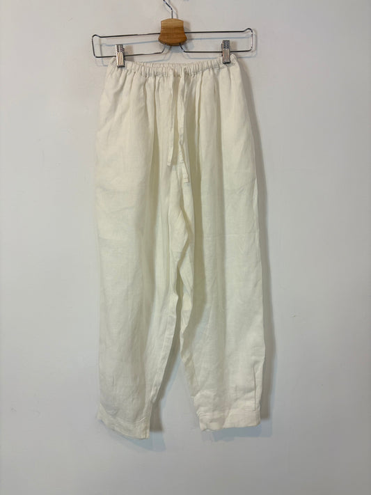NOSS LABEL. Pantalón blanco lino