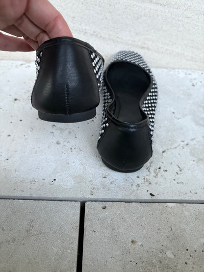 STEVE MADDEN. Bailarina rejilla tachuelas