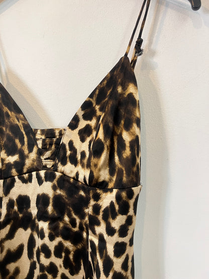 ZARA. Vestido midi animal print T.s