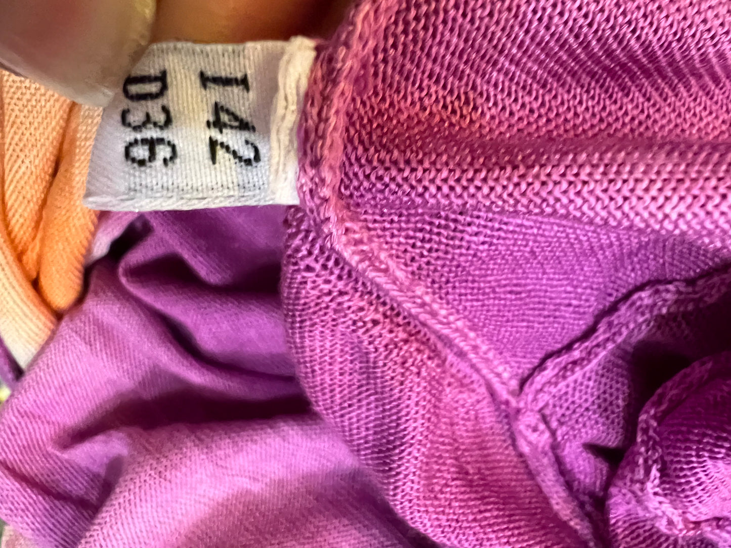 BLUMARINE. Chaqueta punto buganvilla. T s/m