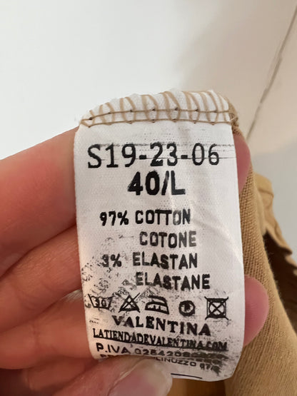 VALENTINA. Total mustard look with cotton Tl (m/l)