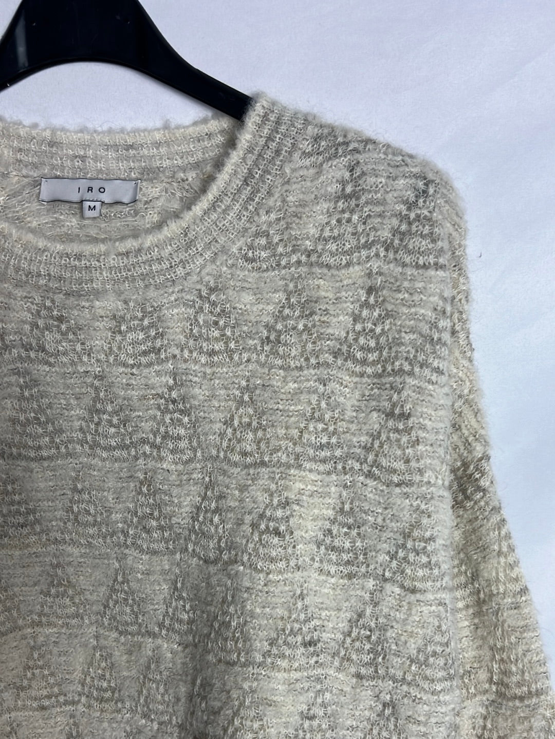 IRO. Textured wool jersey with opening. TM