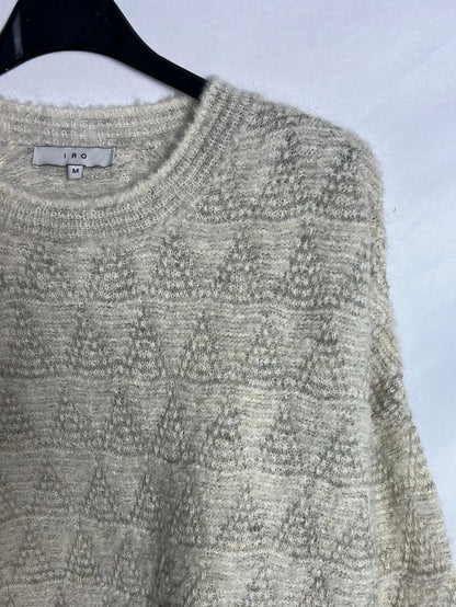 IRO. Textured wool jersey with opening. TM