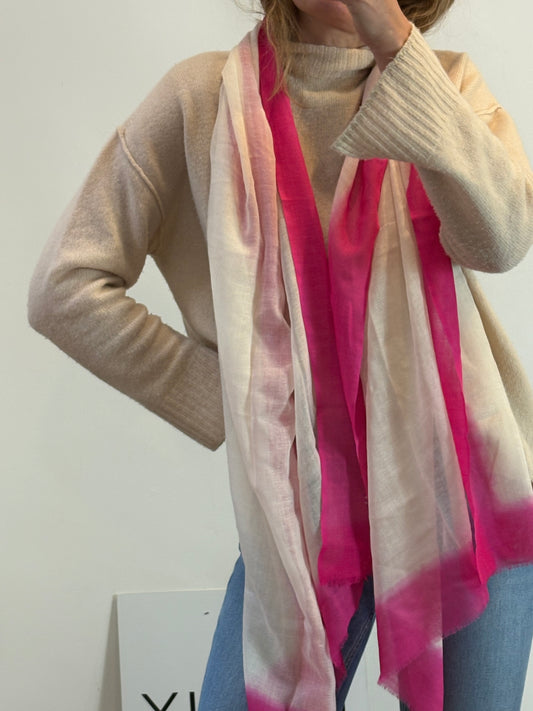 OTRAS. Pañuelo fluido bicolor