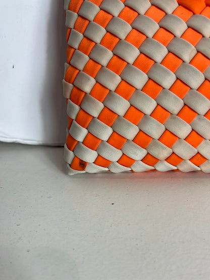 VANYLU. Bolso de mano tela trenzado( Tara)