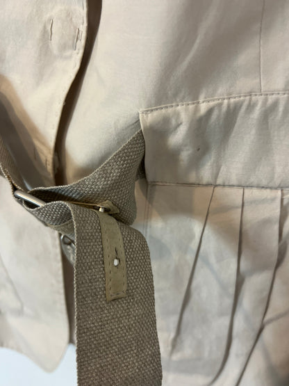 BRUNELLO CUCINELLI. Beige cotton and silk jacket. Size 42 (M)