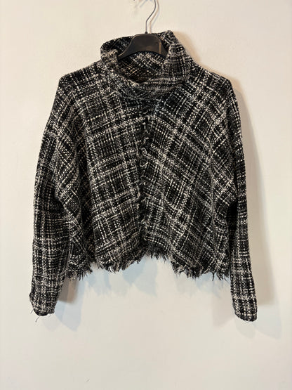 ZARA. Top tweed cropped